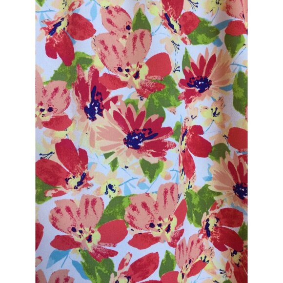 Talbots Womens Floral Blouse Sleeveless Lightweight Summer Petite - Picture 2 of 7